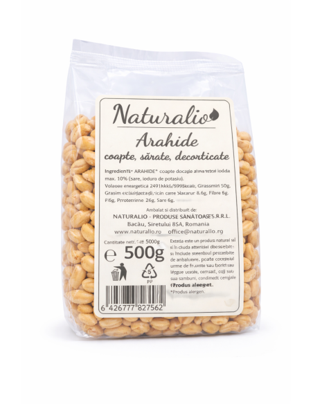 Arahide decojite, coapte, sarate