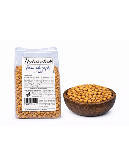 Boabe de porumb coapte, sarate.