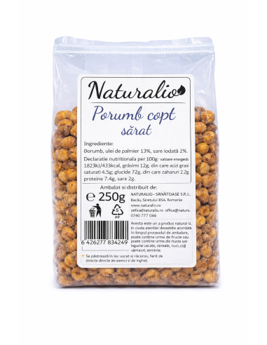 Boabe de porumb coapte, sarate.